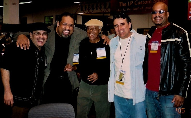 Homero with friends at NAMM.JPG